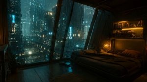 You Are Safe in the Future - Rainy Cyberpunk Ambient Music