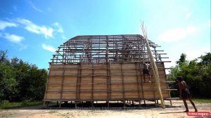 Как построить самую красивую бамбуковую виллу за 120 дней