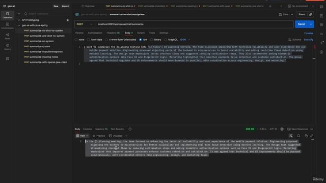 11. Summarizer use case with Open AI API