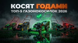 ТОП-5 БЕНЗИНОВЫХ ГАЗОНОКОСИЛОК 2026: какая реально косит годами?