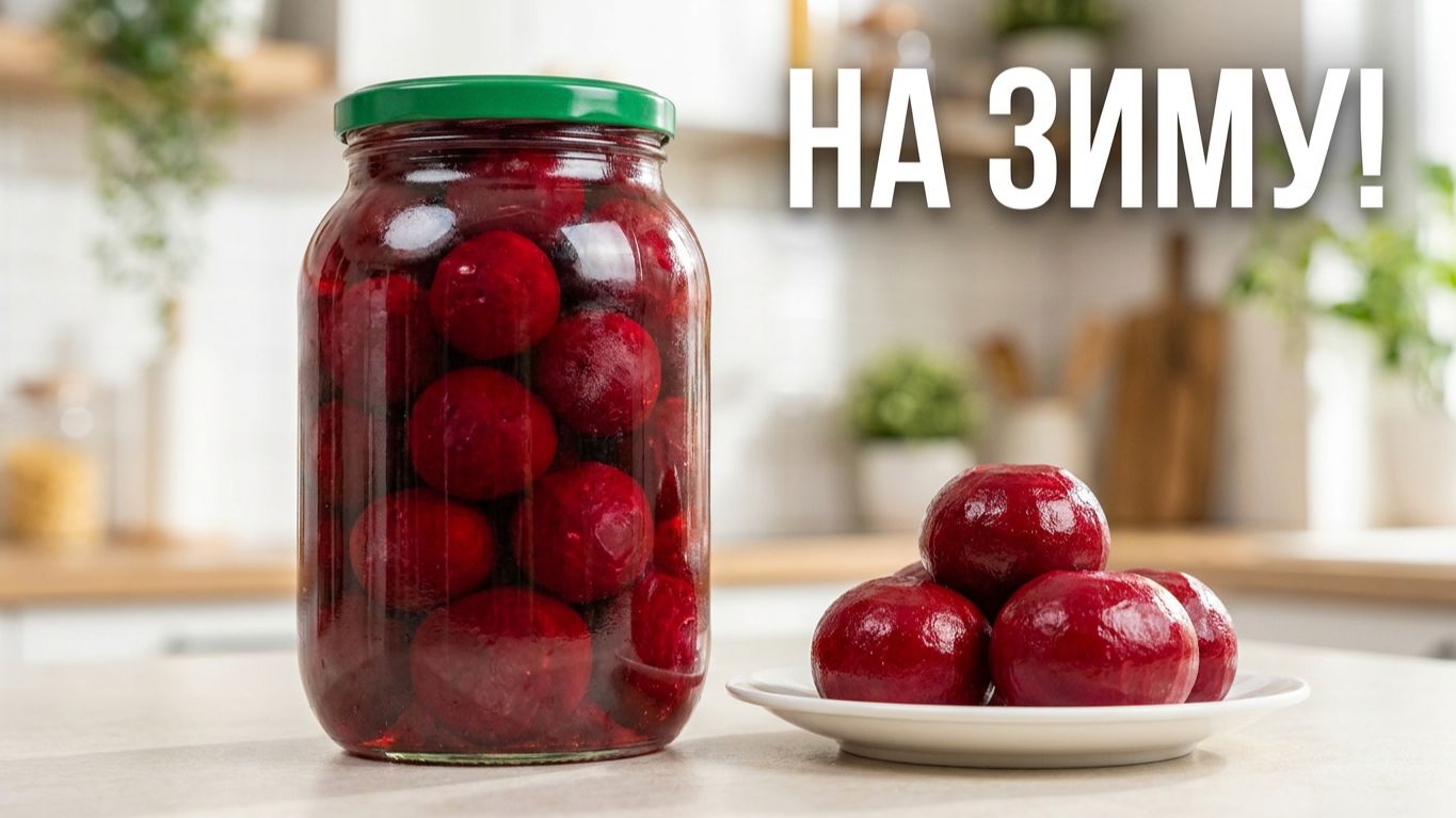 Маринованная свекла на зиму 🍴 Целиком в банках! Для борща и винегрета