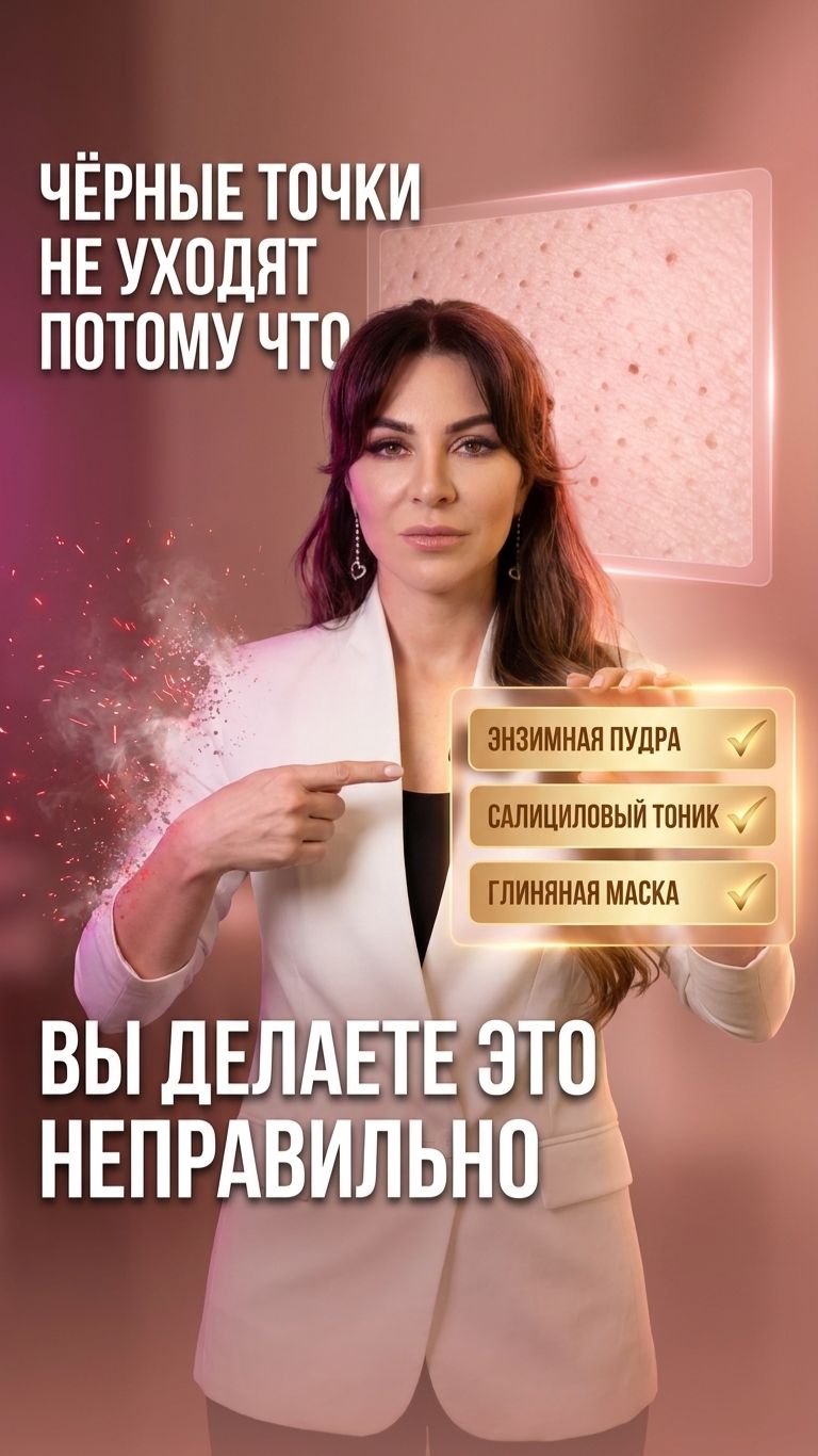 Чёрные точки не уходят? 🧪