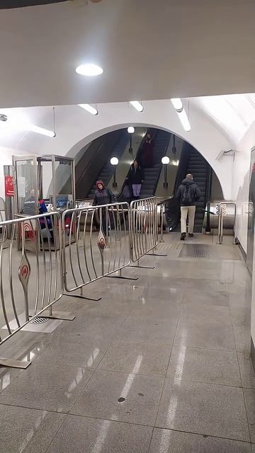Станция метро Окружная - интерьер, пассажиры, поезда Москва Фрагмент 21