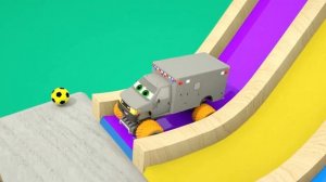 МУЛЬТИКИ ДЛЯ ДЕТЕЙ Новое яйцо-сюрприз + песня о спасательной полицейской машине
