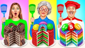 Кулинарный Челлендж# Я против Бабушки # Укрась Торт Челлендж