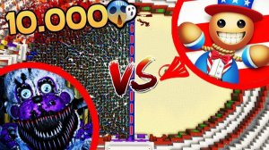 АРМИЯ 10.000 АНТИСТРЕСС БАДИ ПРОТИВ ФРЕДДИ ФНАФ 7 СПАСТИ НУБА Kick the Buddy ТРОЛЛИНГ FNAF MINECRAFT