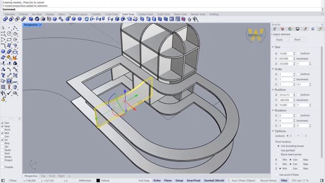 Modeling a Sofa Structure in Rhino – Step by Step Tutorial смотреть онлайн