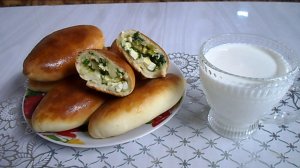 Пирожки с яйцом и луком