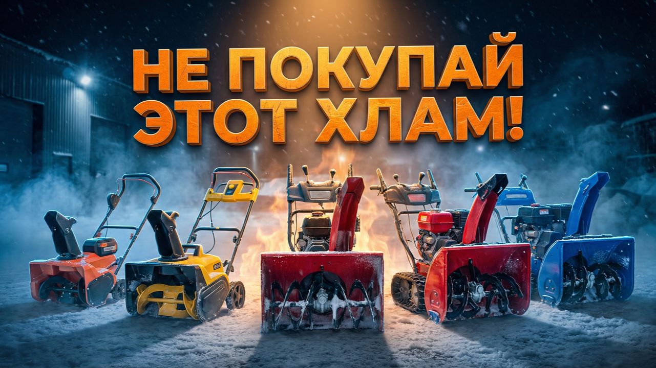 ТОП-5 СНЕГОУБОРЩИКОВ 2026: Какой реально чистит?