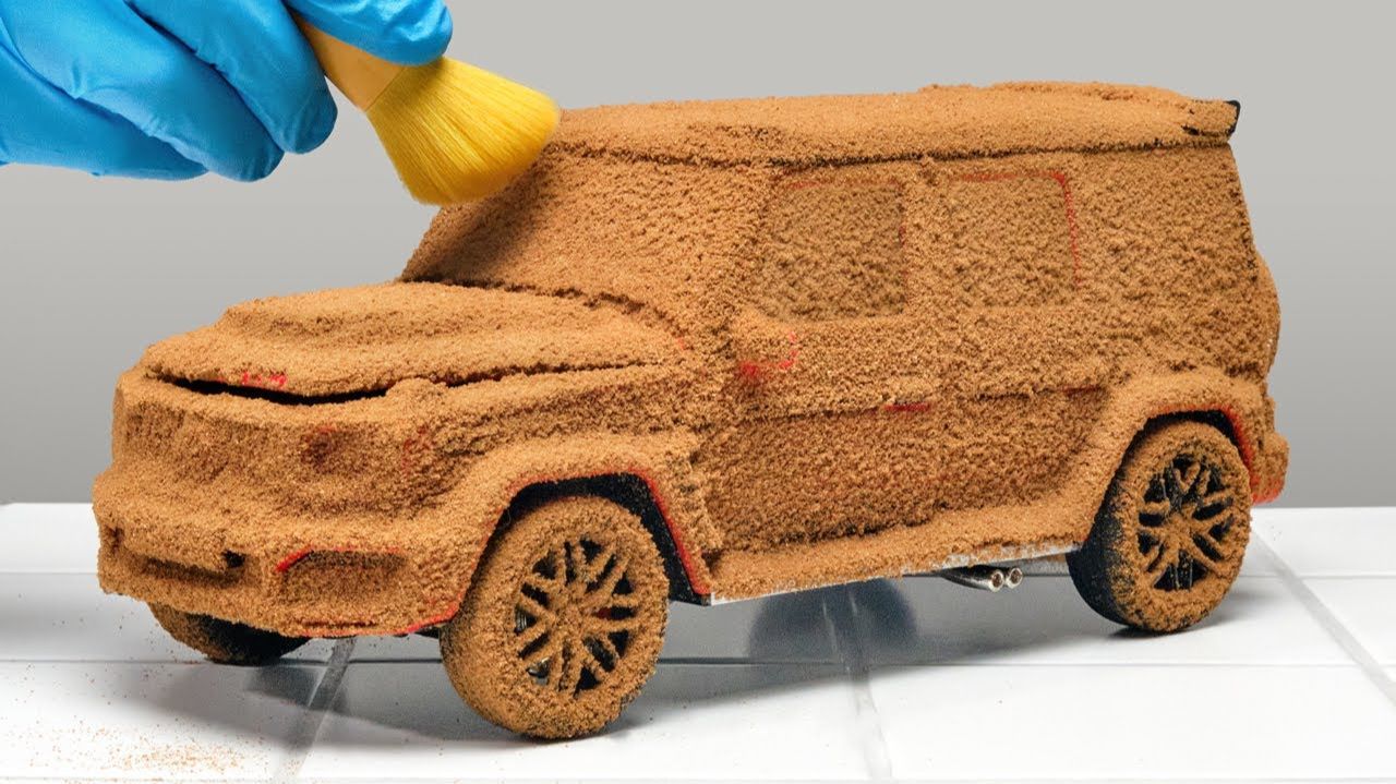 Тщательная чистка самой грязной модели Мерседес G-Wagen за всю историю! Мультики для детей смотреть онлайн
