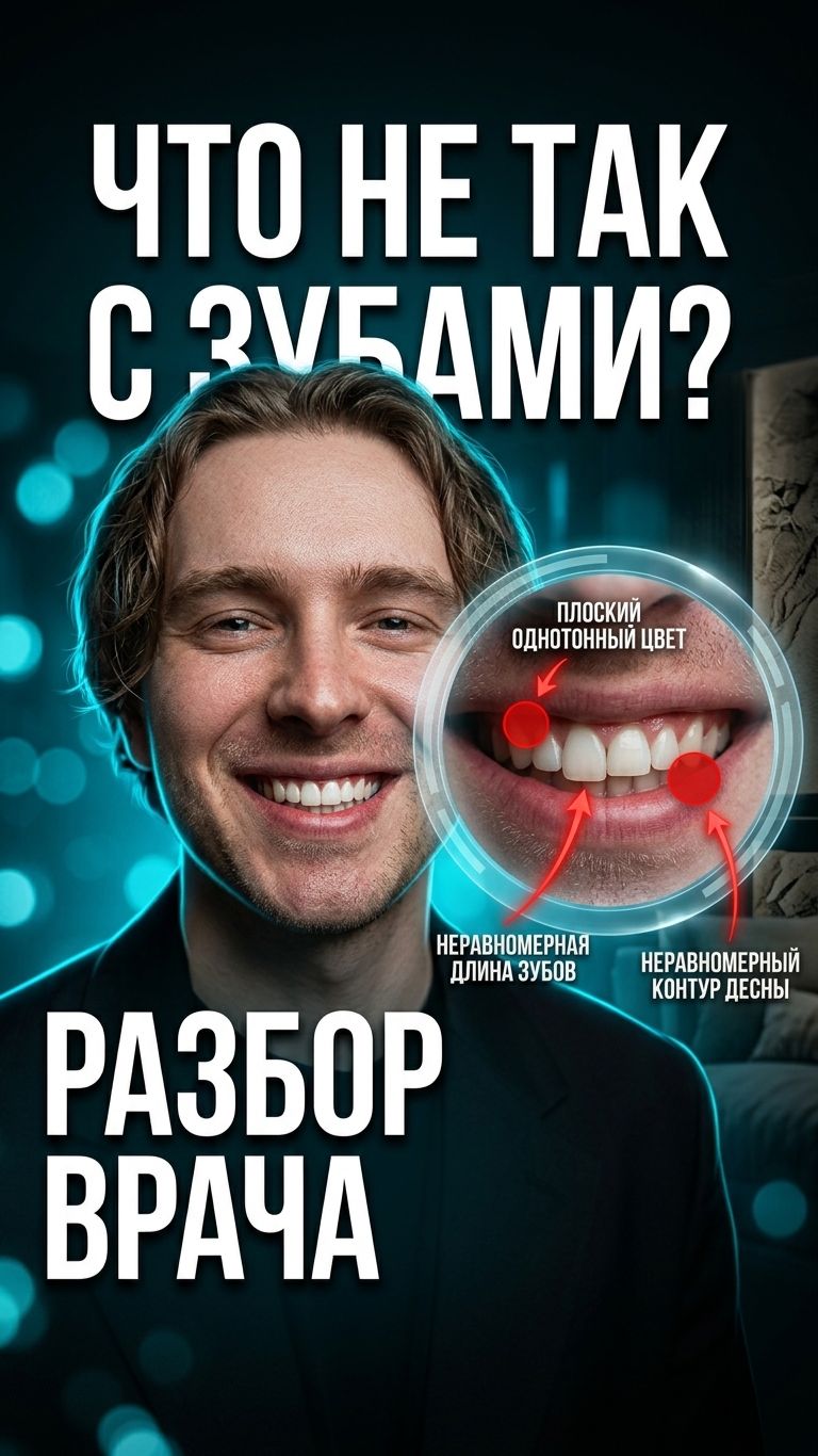 Почему виниры Егора Крида выглядят неестественно? Разбор стоматолога клиники Все Свои