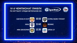 Матчи чемпионата GigaNet ЛМФЛК среди ветеранов старше 35 лет
