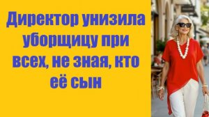 Истории из жизни | Аудио рассказы | Директор унизила уборщицу при всех, не зная  | Жизненные истории