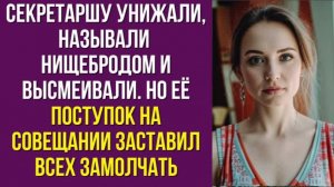 Секретаршу унижали, называли нищебродом и высмеивали. Но её поступок на совещании заставил всех