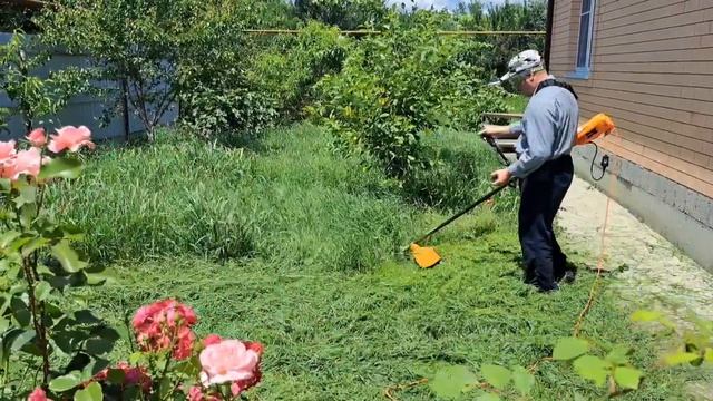 У себя покосили поехали к дочери травку косить