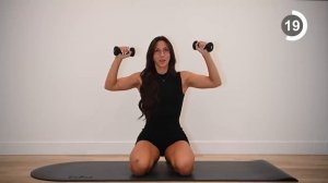 10 min pilates arms workout: minimal equipment workout for slim & toned arms!