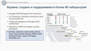 Американская разведка представила новые данные о деятельности биолабораторий за рубежом.