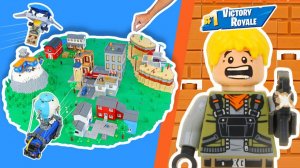 Я построил КАРТУ FORTNITE в LEGO...