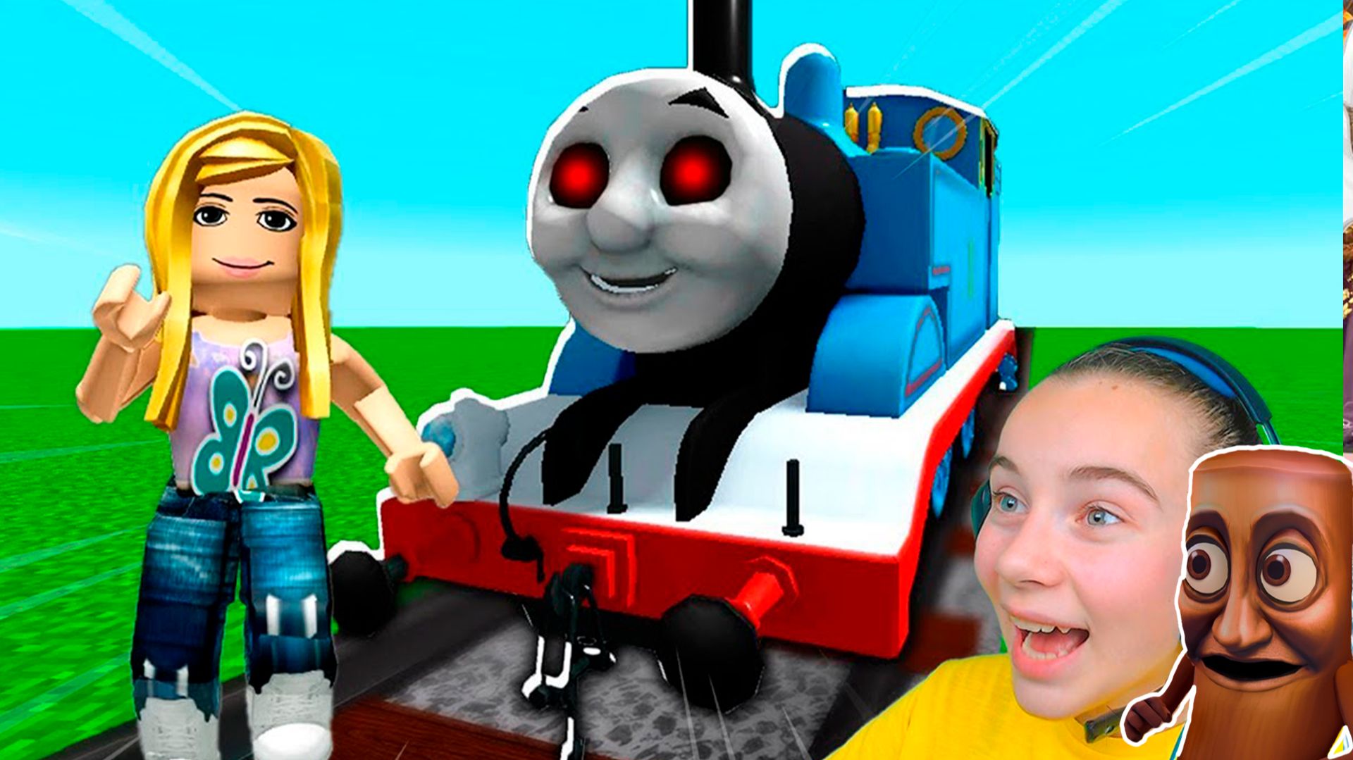 ПОБЕГ ОТ ПАРОВОЗИКА ТОМАСА в ROBLOX!
