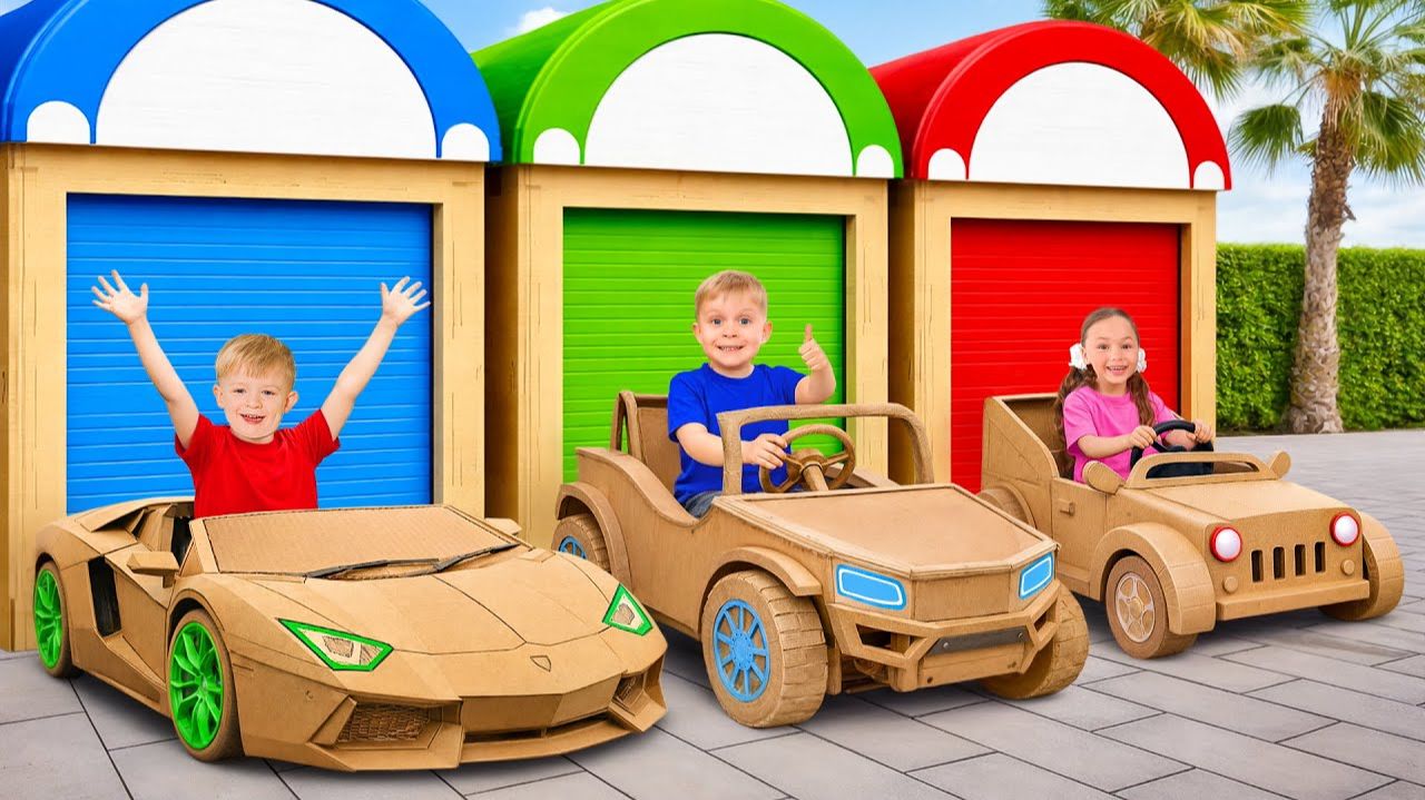 Лучшие истории про машины для детей 🚗 Такси, эвакуатор и картонные машинки