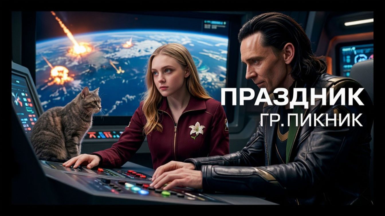 Группа Пикник — Праздник (клип на нейросети Шедеврум) // Мистика 80-х