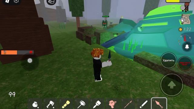 Играем с Ваней в 99 ночей в лесу в Roblox