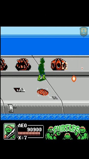 На корабле - Teenage Mutant Ninja Turtles III: The Manhattan Project (Денди)
