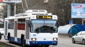Поездка на троллейбусе БТЗ-52764Р (№202) по маршруту №7