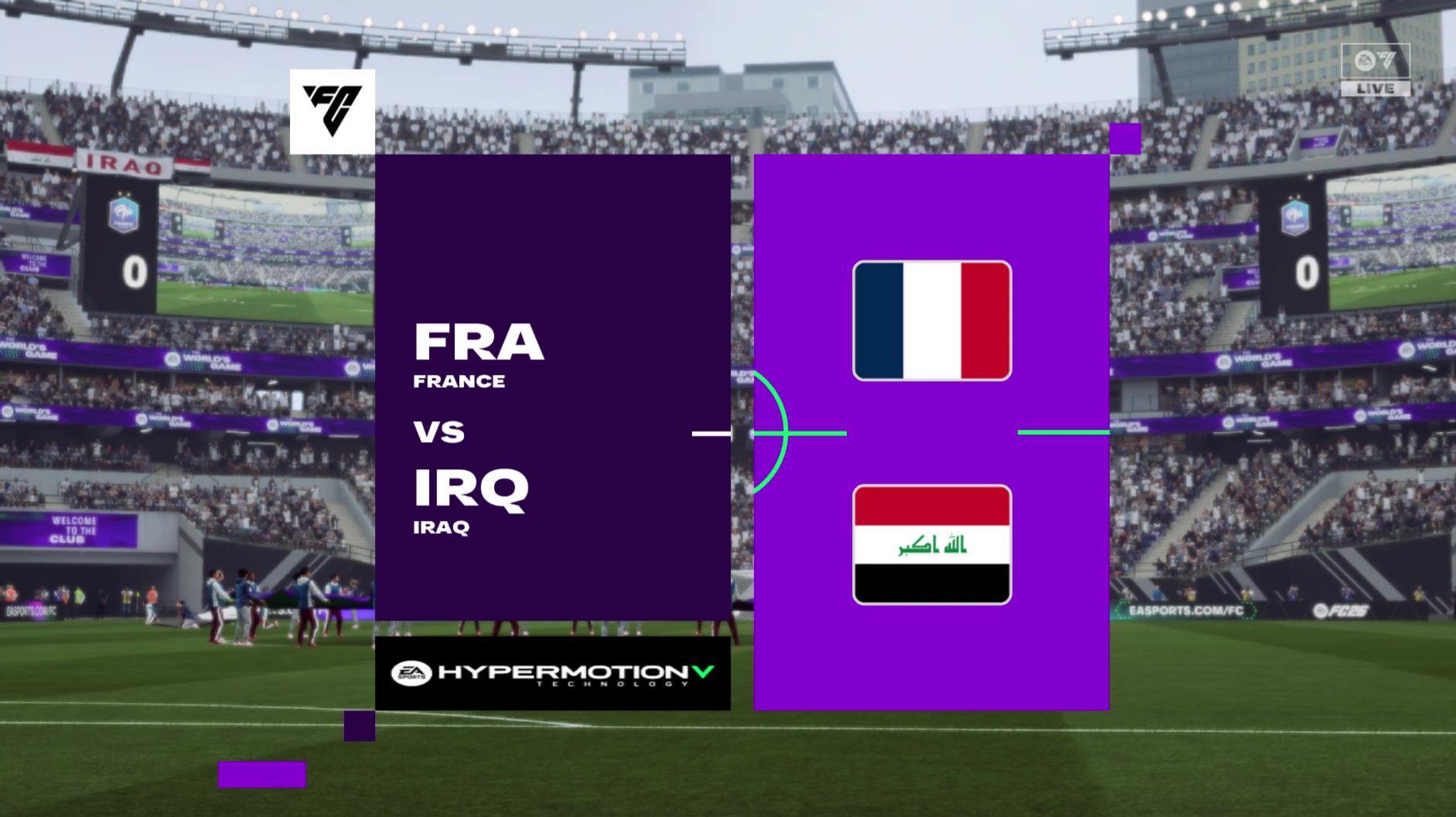 Франция - Ирак Чемпионат Мира 2026 игра FC26