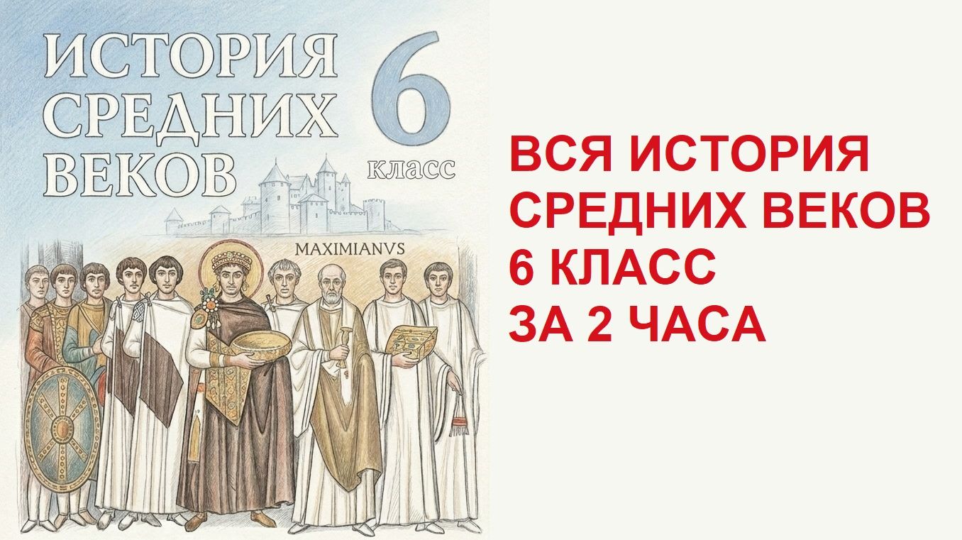 ВСЯ ИСТОРИЯ СРЕДНИХ ВЕКОВ 6 класс за 2 часа краткий пересказ ВСЕХ параграфов