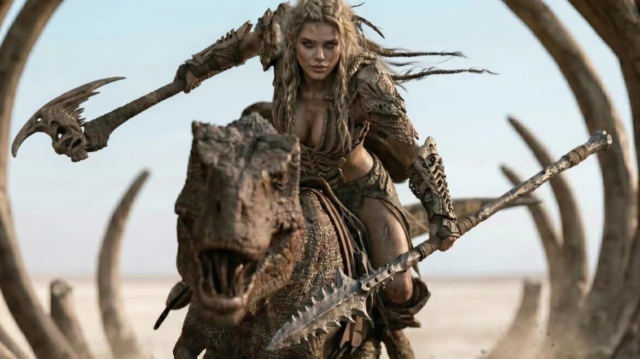 Primal Barbarians Epic Prehistoric Fantasy Battle Dinosaur Warriors смотреть онлайн