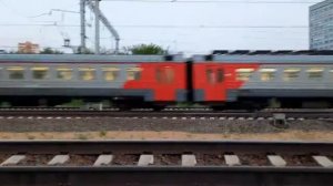 Электропоезд ЭД4М сообщением Купавна-Москва-Курская