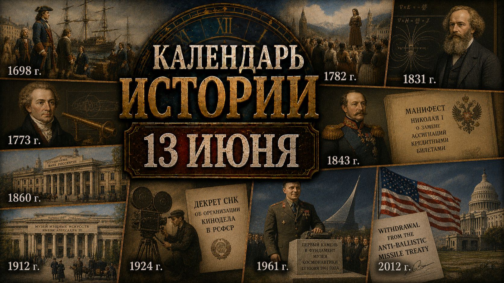 КАЛЕНДАРЬ ИСТОРИИ 13 ИЮНЯ