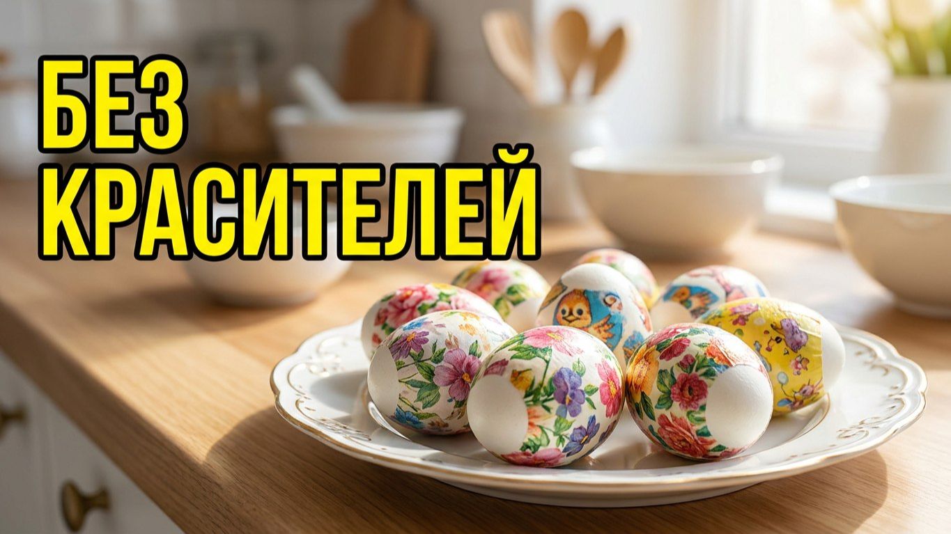Яйца на Пасху за 10 минут: 5 идей без красителей