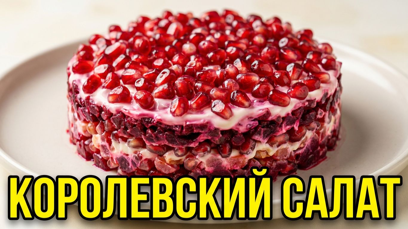 Королевский салат 🥗 С свёклой, яблоками и гранатом! Рецепт из 90-х