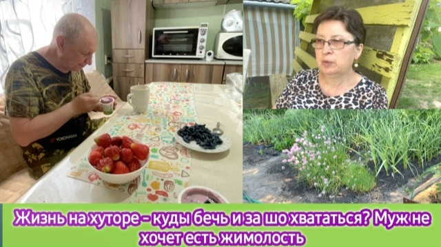 Жизнь на хуторе - куды бечь, за шо хвататься? Муж не хочет есть жимолость