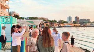 Анапа 2026 вечером идем смотреть море на Городском центральном песчаном пляже и гулять по Набережной