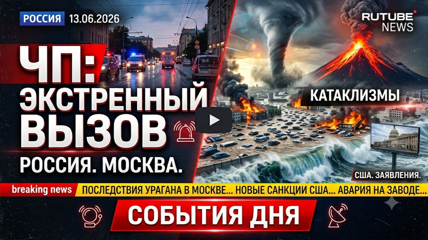 НОВОСТИ СЕГОДНЯ 13.06.2026 | ЧП в Москве, катаклизмы , события дня, происшествия в России, США