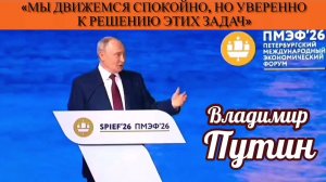 Владимир Путин: «Мы движемся спокойно, но уверенно к решению этих задач»