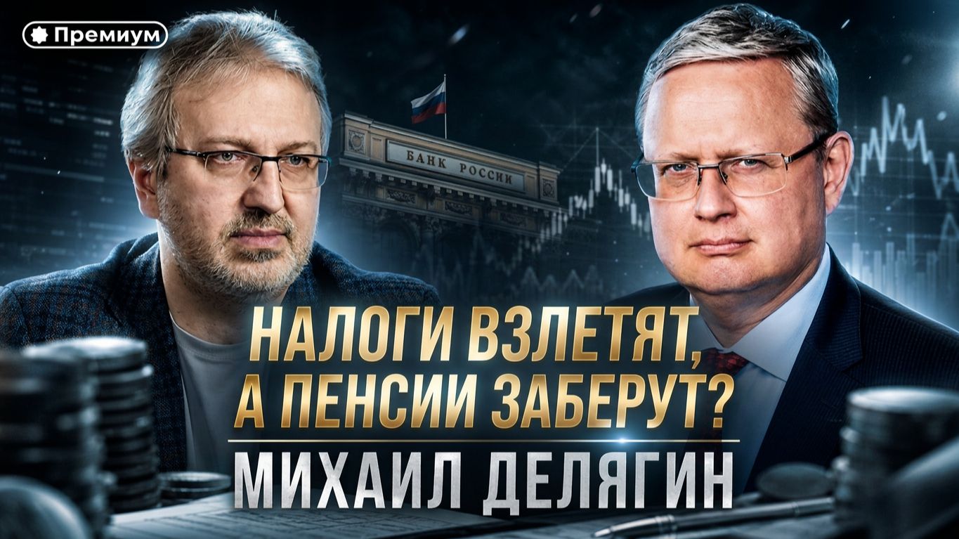 Михаил Делягин | Налоги взлетят, а пенсии заберут? | П...п... с Делягиным смотреть онлайн