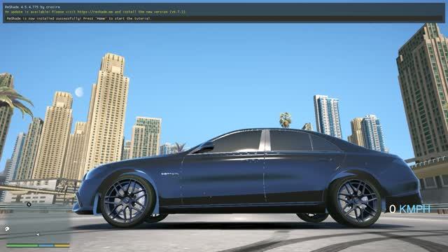 Mercedes-Benz S 500 lang AMG Line 2020 Add-On 393км в час 1555лс под капотом в гта 5