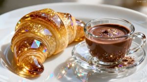 France’s Famous Croissant and Hot Chocolate… But Made of GLASS?! 🇫🇷🥐