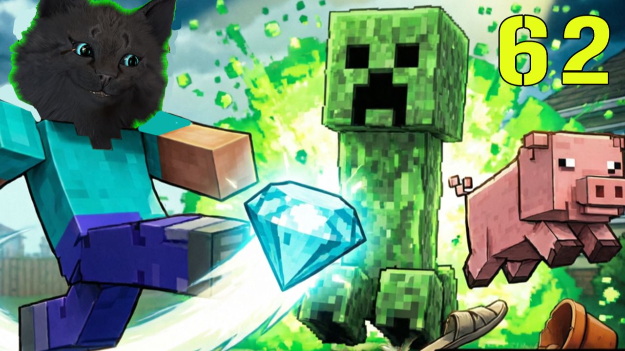 Minecraft СУПЕР КОТ АЛМАЗЫ В ЛАВЕ, ОСТРОВ АМОНГ 🐱 МАЙНКРАФТ ВЫЖИВАНИЕ ДЕНЬ 62 смотреть онлайн