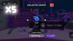 🤑Открыл 100 Galactic crates в Survive Zombie Arena Roblox🤑