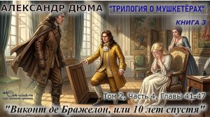 Александр Дюма «Виконт де Бражелон, или 10 лет спустя» том 2,Часть 4, главы 41–47