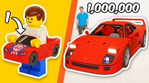 Сборка LEGO 1 против 1 000 000 ЧАСТЕЙ...