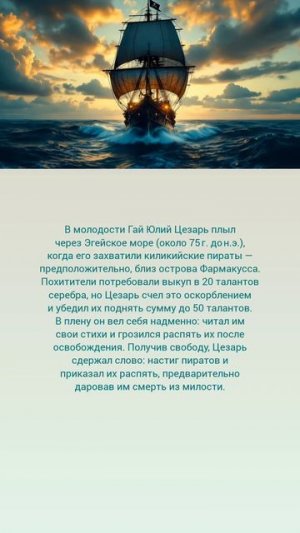 Цезарь и пираты: выкуп с надбавкой 🤗⛵🏴☠️