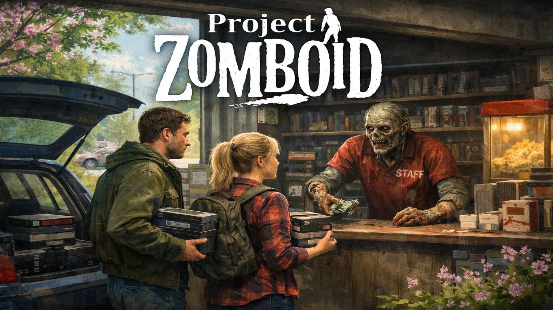 Project Zomboid. Едем в прокат видеокассет. Серия 31.1.    3.03.26