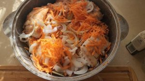 Рыбка с овощами в пост.