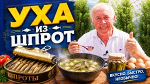 Шок рецепт на костре! Уха из шпрот с идеальным яйцом - пашот